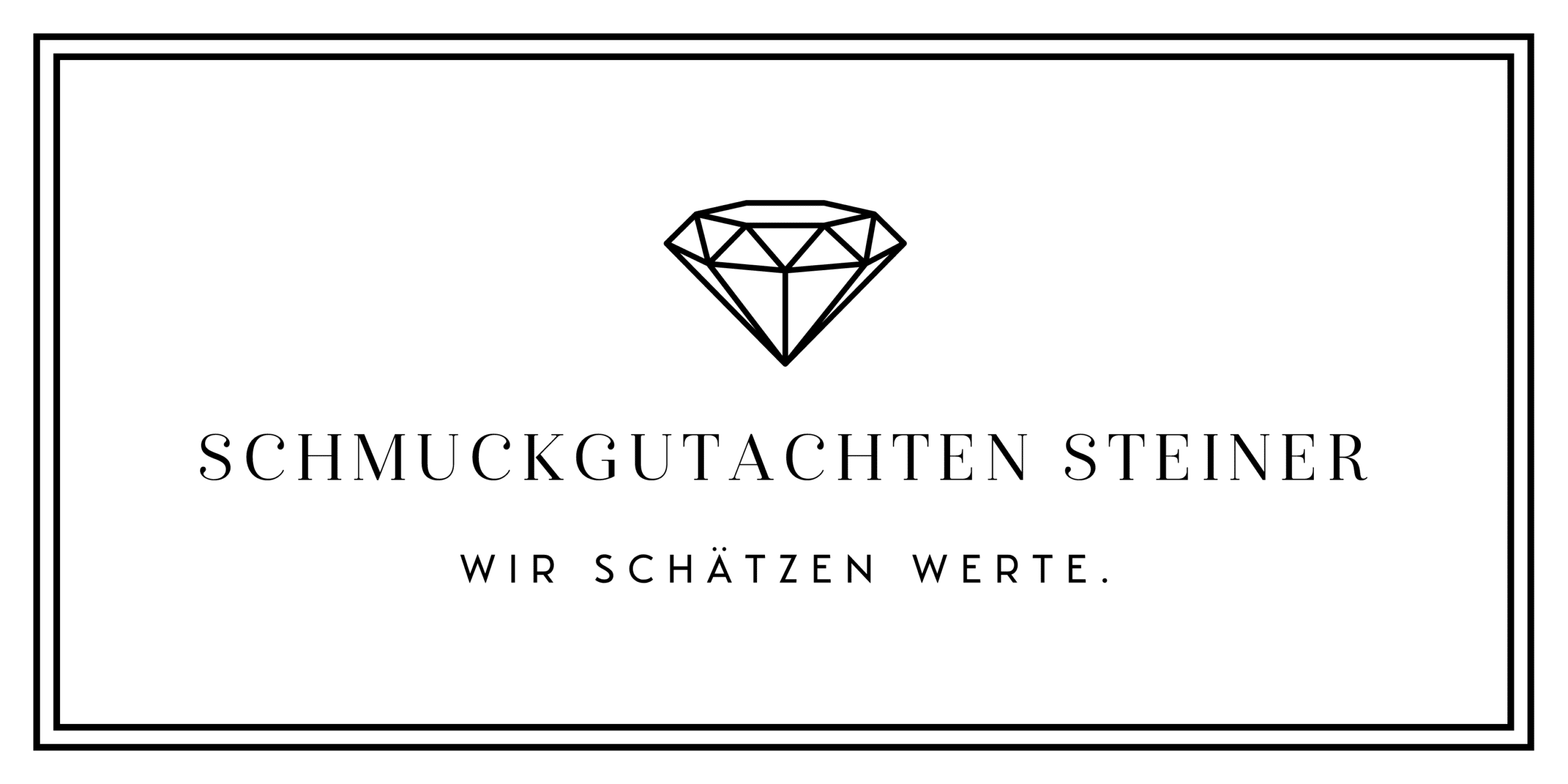 Logo von Schmuckgutachten Steiner Baden-Baden schwarz