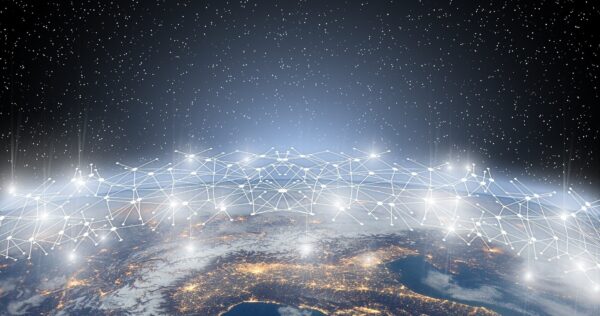 Das digitale Netzwerk der Blockchain umspannt die Welt